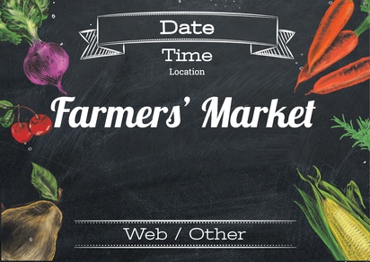 Design Preview for Design Gallery: Farmers Market Posters, A1 (594 x 841 mm) 