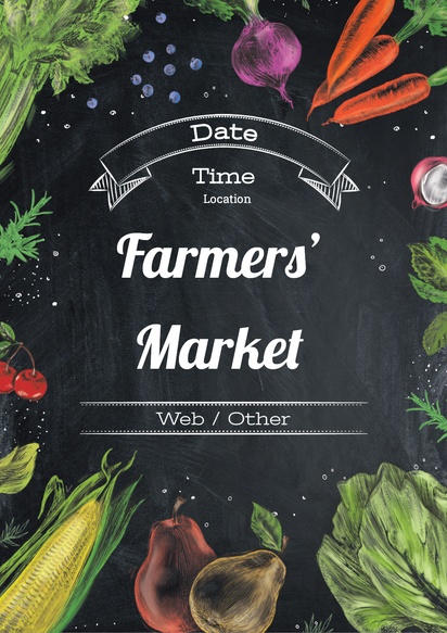 Design Preview for Design Gallery: Farmers Market Posters, A1 (594 x 841 mm) 