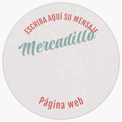 Vista previa del diseño de Plantillas para etiquetas, 3,8 x 3,8 cm Circular