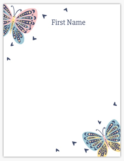 Design Preview for Fun & Whimsical Notepads Templates, 4" x 5.5"