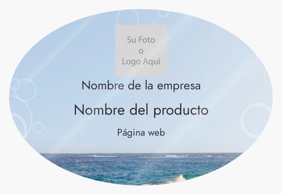 Vista previa del diseño de Galería de diseños de etiquetas para productos en hoja para viajes y alojamiento, Ovalada 7,6 x 5,1 cm