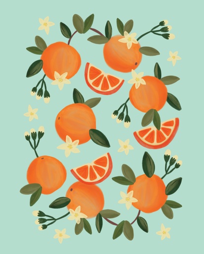 A fruit oranges cream orange design