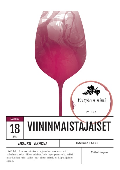 Mallin esikatselu Mallivalikoima: Olut, viini ja väkevät alkoholijuomat Julisteet netistä, A1 (594 x 841 mm) 
