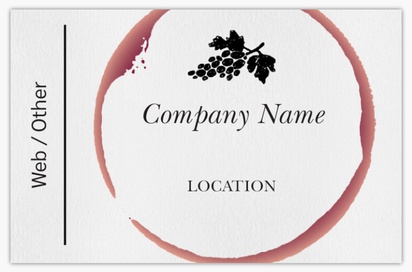 Design Preview for Design Gallery: Off Licences & Wine Merchants Natural Uncoated Business Cards