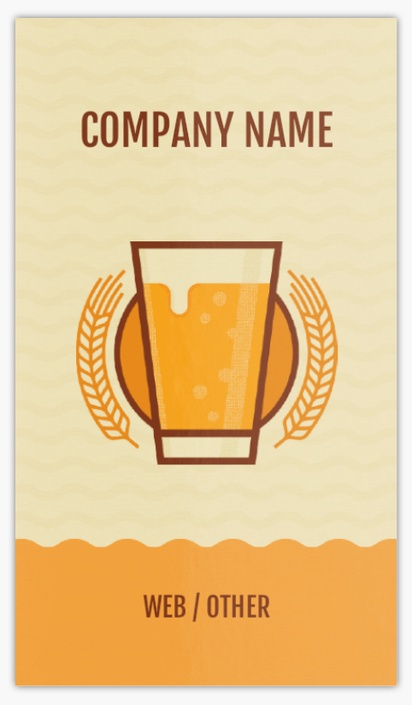 A brewery bar cream orange design