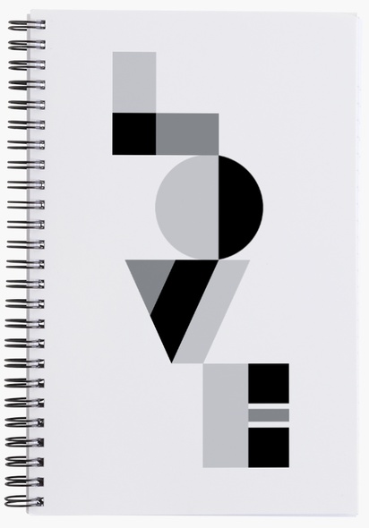 A love typography gray black design
