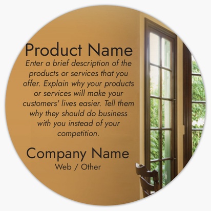 Design Preview for Templates for Property & Estate Agents Product Labels , 7.6 x 7.6 cm Circle