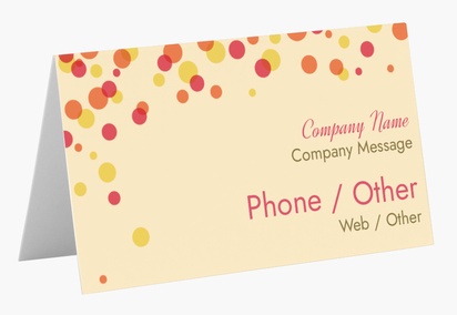 Design Preview for Design Gallery: Fun & Whimsical Folded Business Cards