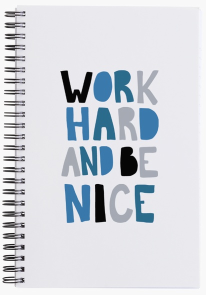 A be nice wall art white blue design