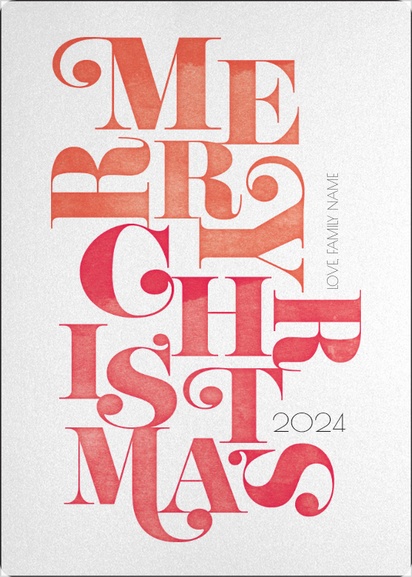 Design Preview for Design Gallery: Typographical Greeting Cards, 11.7 x 18.2 cm Flat