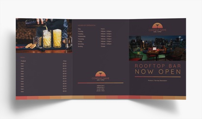 Design Preview for Design Gallery: Bars & Nightclubs Folded Leaflets, Tri-fold A5 (148 x 210 mm)