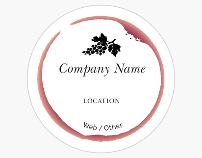 A back to business winery black pink design for Modern & Simple