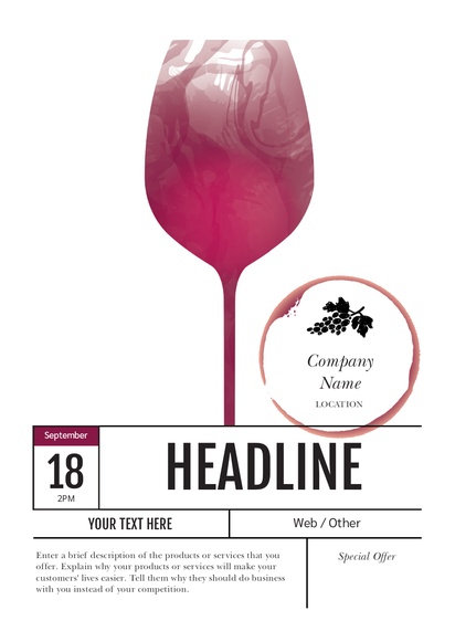 Design Preview for Design Gallery: Off Licences & Wine Merchants Posters, A3 (297 x 420 mm) 