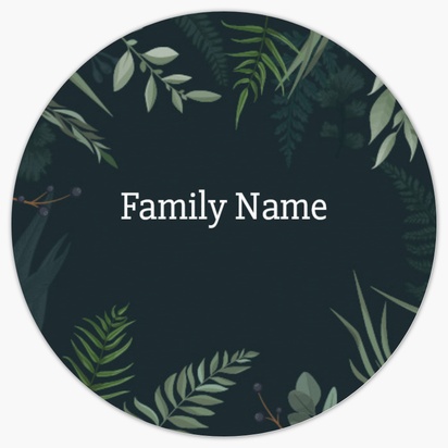 A forest greenery ferns gray green design for Holiday