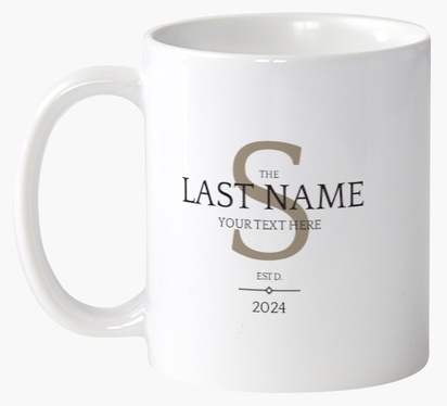 Design Preview for Design Gallery: Modern & Simple Personalised Mugs, 325 ml  2 Sided
