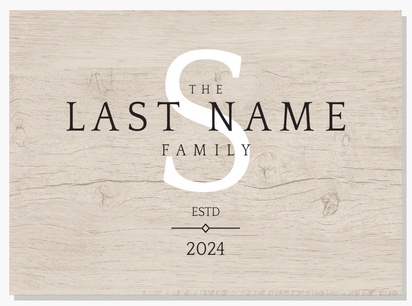 A family name family decor cream design for Events