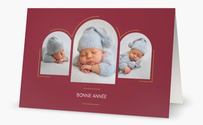Aperçu du graphisme pour Galerie de modèles : Cartes de vœux pour Nouveau-né, 18.2 x 11.7 cm  Pliées