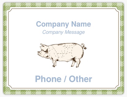 A butcher meat green gray design for Animals