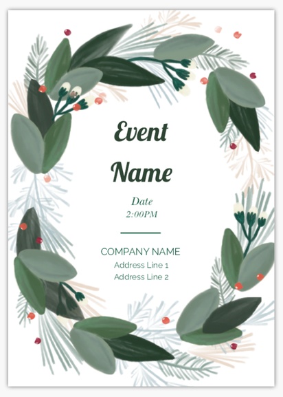 Design Preview for Templates for Christmas Flyers and Pamphlets ,  No fold A6