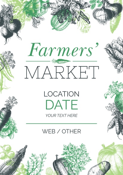 Design Preview for Design Gallery: Farmers Market Posters, A1 (594 x 841 mm) 