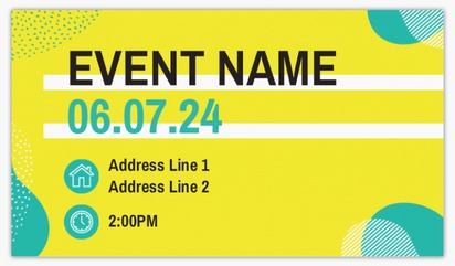 A colorful block party yellow green design for Events