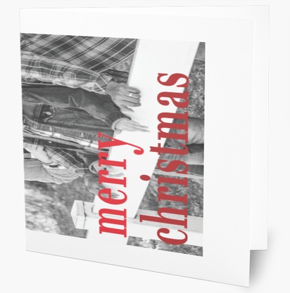 Vista previa del diseño de Galería de diseños de tarjetas de navidad, 14 x 14 cm  Plegada