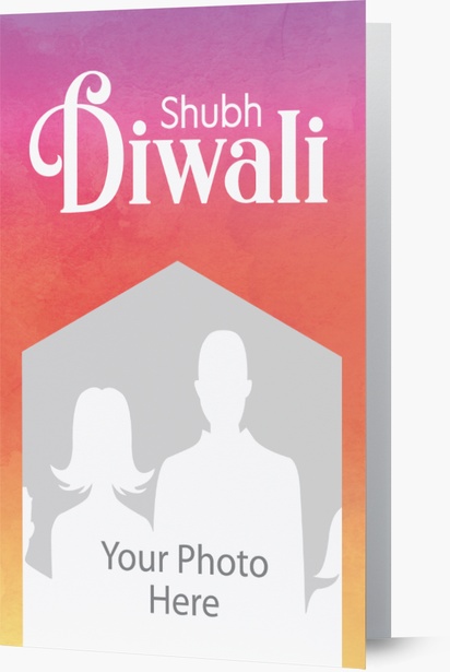 Design Preview for Design Gallery: Diwali Greeting Cards, 11.7 x 18.2 cm Folded