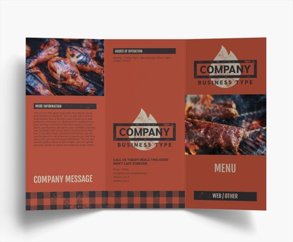 Design Preview for Design Gallery: Restaurants Folded Leaflets, Tri-fold DL (99 x 210 mm)