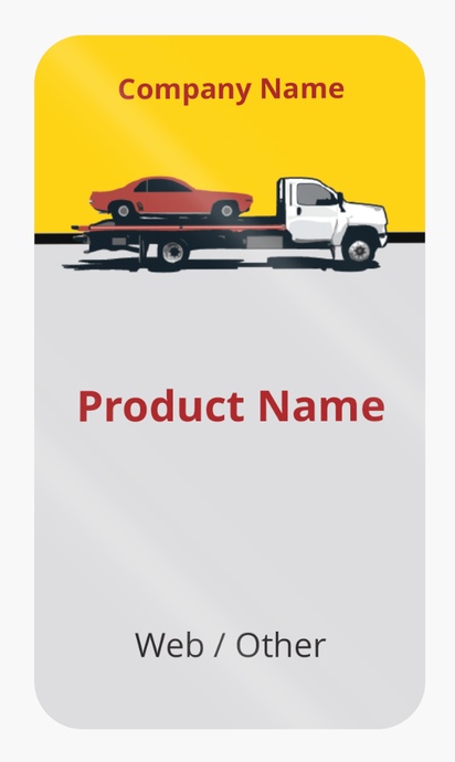 Design Preview for Design Gallery: Breakdown Recovery Product Labels on Sheets, Rounded Rectangle 8.7 x 4.9 cm