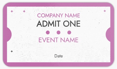 A ticket purple pattern white pink design for Art & Entertainment