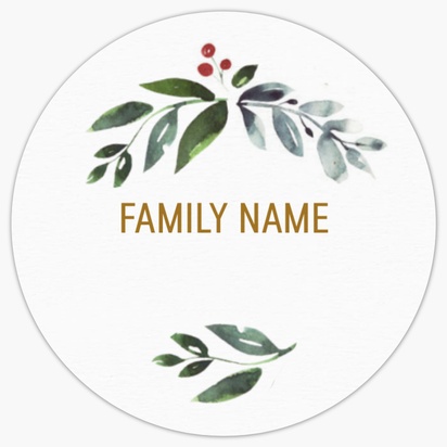 A simple greenery holiday greenery gray green design for Christmas