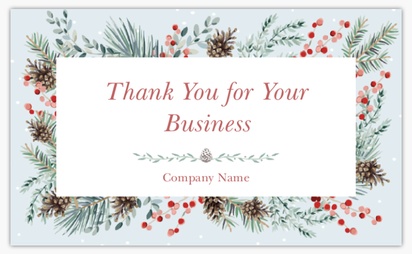 Design Preview for Design Gallery: Seasonal Standard Business Cards, Standard (91 x 55 mm)