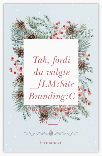 Forhåndsvisning af design for Designgalleri: Jul og højtider Ekstra tykke visitkort, Standard (85 x 55 mm)