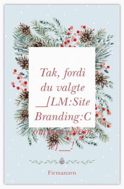 Forhåndsvisning af design for Designgalleri: Jul og højtider Standardvisitkort, Standard (85 x 55 mm)