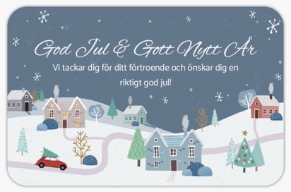Förhandsgranskning av design för Designgalleri: Jul Visitkort med rundade hörn, Rundade Standard (85 x 55 mm)