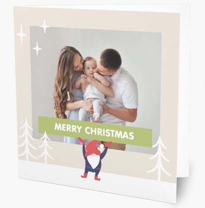 Design Preview for Design Gallery: Humorous Personalized Christmas Cards, Square 14 x 14 cm