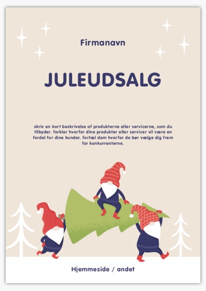 Forhåndsvisning af design for Designgalleri: Jul og højtider Foamex-skilte, A2 (420 x 594 mm)