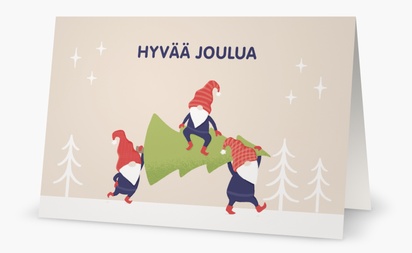 Mallin esikatselu Mallivalikoima: Huumori Joulukortit, 18.2 x 11.7 cm  Taitettu