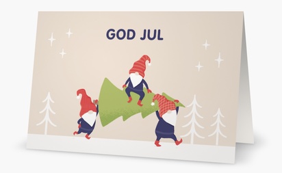 Forhåndsvisning av design for Designgalleri: Humoristisk Julekort, 18.2 x 11.7 cm  Dobbelt