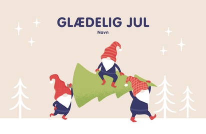 Forhåndsvisning af design for Designgalleri: Humor Julekort, 18.2 x 11.7 cm  Enkeltsidet
