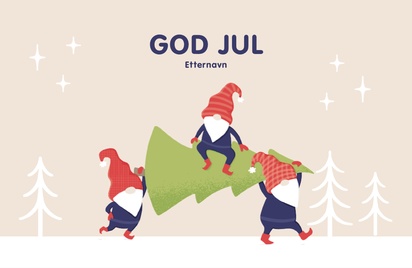 Forhåndsvisning av design for Designgalleri: Humoristisk Julekort, 18.2 x 11.7 cm  Ensidig