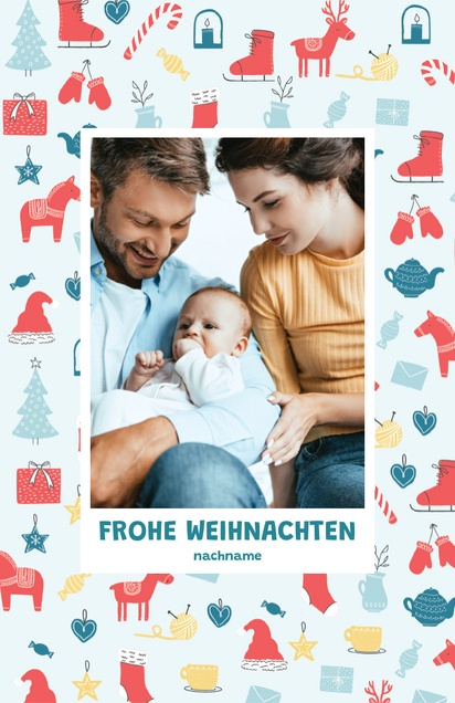 Designvorschau für Designgalerie: Weihnachtskarten Witzig & Skurril, 18.2 x 11.7 cm  Flach