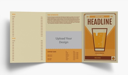 Design Preview for Design Gallery: Retro & Vintage Folded Leaflets, Tri-fold A5 (148 x 210 mm)