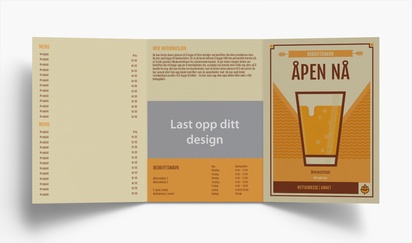 Forhåndsvisning av design for Designgalleri: Barer Brosjyrer, 3-fløyet A5 (148 x 210 mm)