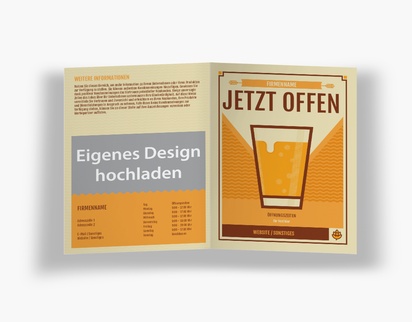 Designvorschau für Designgalerie: Falzflyer Retro, Einbruchfalz A5 (148 x 210 mm)