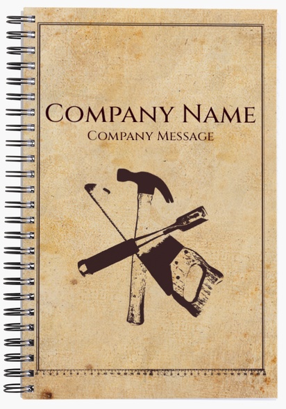 Design Preview for Design Gallery: Handyman Notebooks