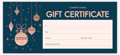 Design Preview for Design Gallery: Elegant Custom Gift Certificates