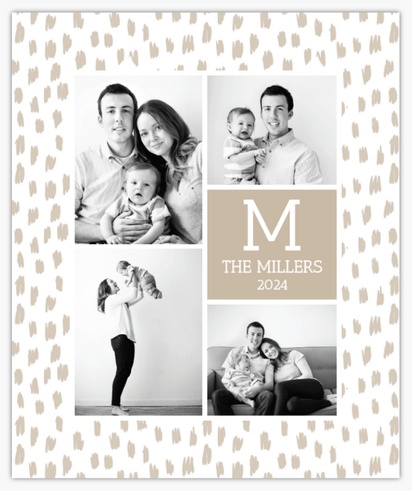 A family decor family white brown design for Collage with 4 uploads