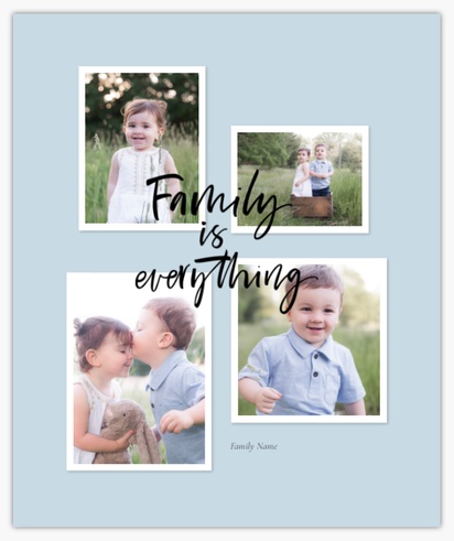 A family is everything family gift gray white design for Events with 4 uploads
