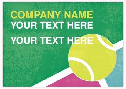 Design Preview for Design Gallery: Sports Specific Plastic Signs, A1 (594 x 841 mm)